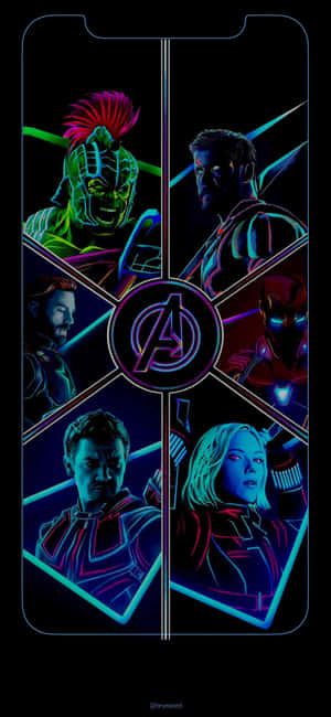 Iphone Xs Marvel's Avengers Agtergrond — Honor 600 Smart Muurpapier