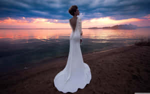 Strandtroufoto's — Estetiese strand Muurpapier