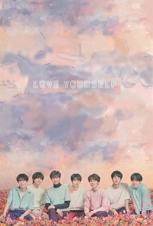 Estetiese BTS Bed van Rose — Estetiese bts Muurpapier