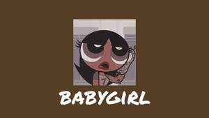 Estetiese Spotprent Mooi Powerpuff Buttercup — Esteties Muurpapier