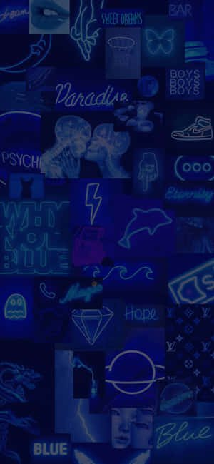 Estetiese Blou foto's — iPhone 13 Pro Max Muurpapier