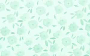 Estetiese Groen Prente — Pastelgroen Muurpapier