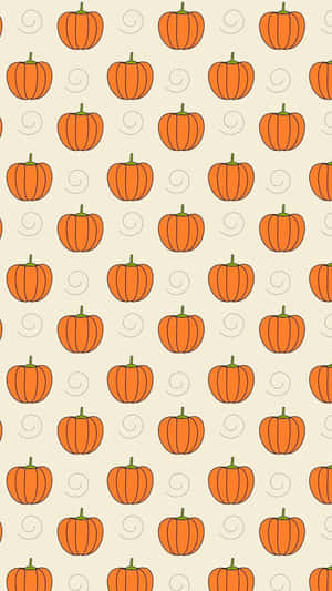 Estetiese Oulike Halloween Pampoenpatroon — Oulike Halloween Muurpapier