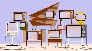 Estetiese Retro Vintage Televisies