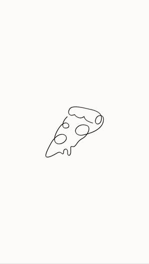 Estetiese Sketse van 'n Pizzasny — Estetiese kuns Muurpapier