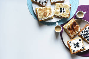 Estetiese Wafels Plat Lê agtergrond — Dag Muurpapier
