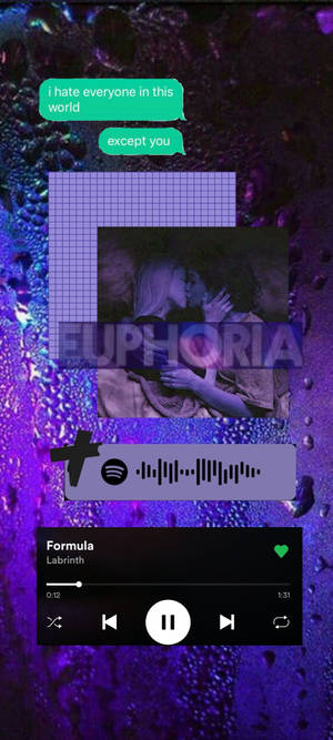 Euphoria op Spotify muurpapier — iPhone 16 Pro Max Muurpapier