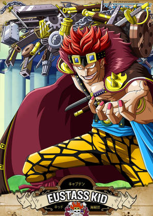 Eustass Kid HD anime cover wallpaper. — Oppo Pad 5 Mat-skerm Muurpapier