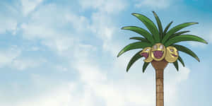 Exeggutor onder 'n Dromerige Lug — Anime lessenaar Muurpapier