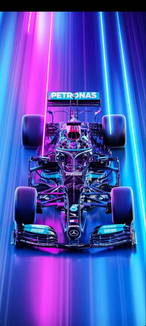 F1 iPhone AMG Petronas Neon Pad — Pixel 11 Muurpapier