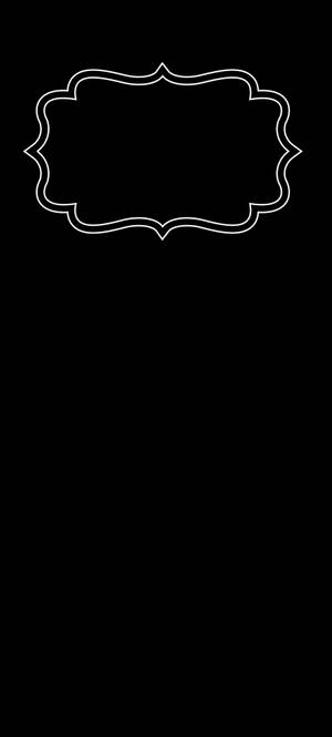 Wit Rand Minimaal Donker iPhone — Galaxy S24 Muurpapier