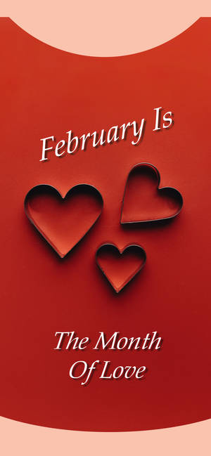 Februarie Is Die Maand Van Liefde Aanhaling agtergrond — iPhone 18 Pro Muurpapier
