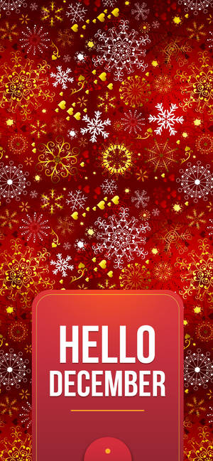 Feestelike Rooi Desember-foonagtergrond — iPhone 17 Pro Muurpapier