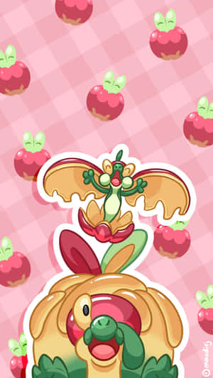 Flapple bo Appletun — Pokemon Foon Muurpapier