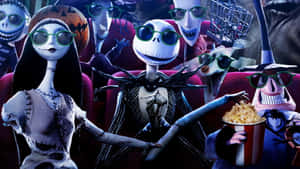Fliekteater Agtergrond — The Nightmare Before Christmas Muurpapier
