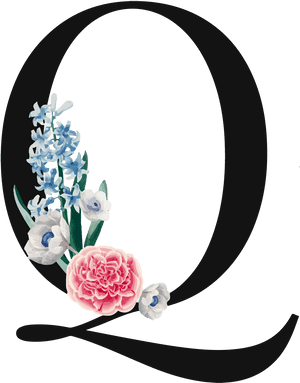 Letter Q Png Royalty-vrye Beeld - Kunsmatige Blom, Deursigtige Png