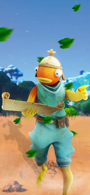 Fishstick Fortnite Navigator agtergrond — iPhone 18 Pro Max Muurpapier
