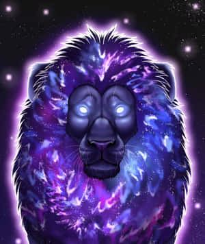 Galaxy Leeu agtergrond — Galaxy Z Vou Muurpapier