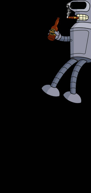 Galaxy S10 Plus Bender Fan Kuns — iPhone 14 Plus Muurpapier