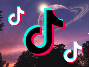 TikTok-estetika — Galaksie maan Muurpapier