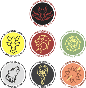 Game of Thrones Huiswapens en Leuses — Game of Thrones seisoen 8 Muurpapier