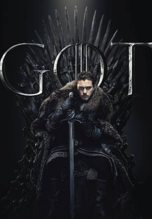 Game of Thrones Seisoen 8 Sneeu Troon Agtergrond — OnePlus Pad 2 Pro Muurpapier