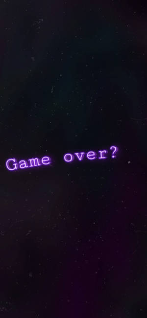 Game Over Swart en Pers Esteties — Galaxy S26 Ultra Muurpapier