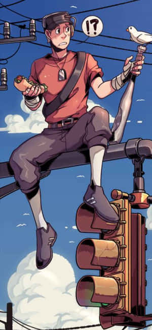 iPhone XS Max Team Fortress 2-agtergrond — iPhone Xs Max Muurpapier