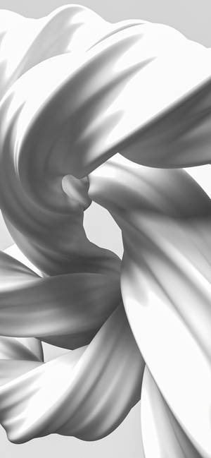 Gedraaide Wit Stof Mobiel 3D — iPhone 18 Pro Max Muurpapier