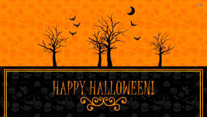 Gelukkige Vintage Halloween-plakkaat