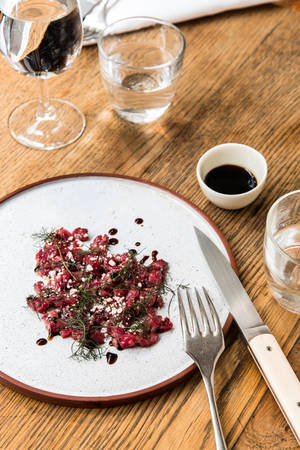 Gemaalde Steak Tartare — Xiaomi Pad 7 Ultra Muurpapier