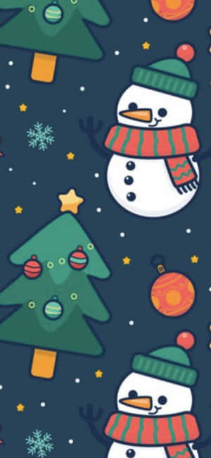 Kersfees iPhone-agtergrond — Kersfees iPhone Muurpapier