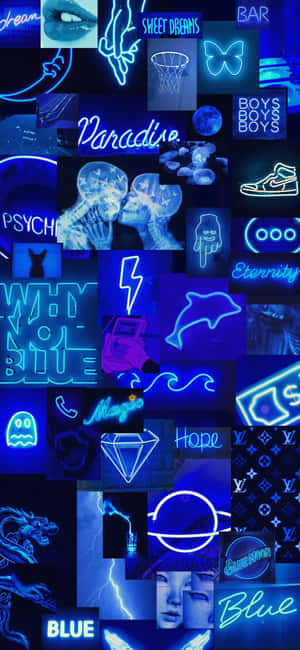 Aesthetic Blue Agtergrond — Samsung Galaxy S20 Muurpapier