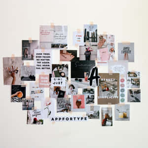 Estetiese Collage prente — Estetiese kuns Muurpapier