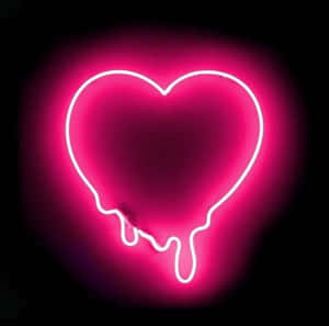 Neonpienk estetiese prente — Neon pienk esteties Muurpapier