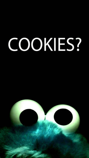 Koekiemonster koekies stelling sluitskerm agtergrond.