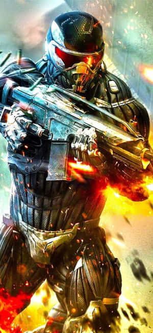 iPhone X Crysis 3-agtergrond — Xiaomi 17T Pro Muurpapier