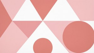 Abstrakte pastelpienk geometriese vorms
