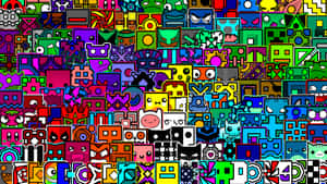 Geometry Dash — Video speletjie GIF Muurpapier