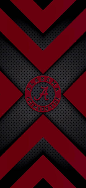 Geperforeerde Alabama Crimson Tide agtergrond — 1320x2868 Muurpapier