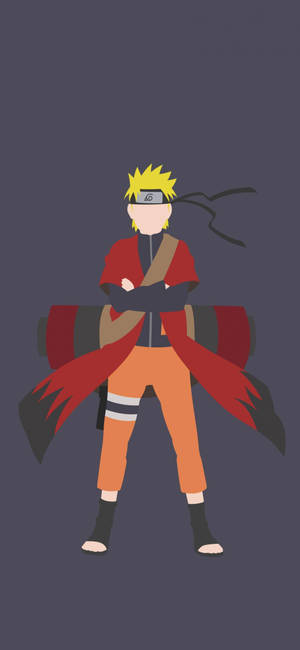Gesiglose Kuns Naruto Foon — Naruto foon GIF Muurpapier