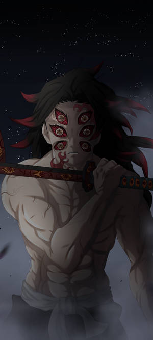 Demon Slayer Kokushibo — POCO M7 Muurpapier