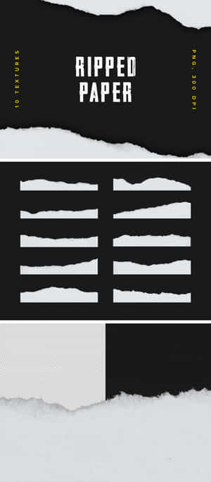 Geskeurde Papier Prente — Nothing Phone (2) Muurpapier