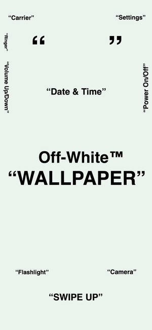 Off White vir iPhone-agtergrond — iPhone 18 Pro Muurpapier