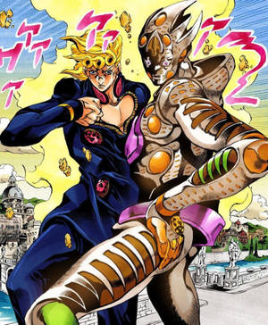 Gold Experience Requiem en Giorno Giovanna HD muurpapier. — Galaxy Z Vou 5 Muurpapier