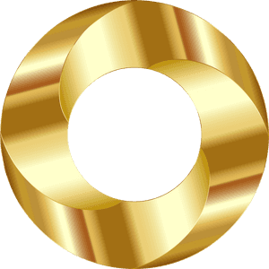 Glansende Goue Sirkel Grafika