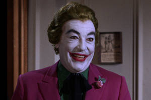 Glimlaggende joker Cesar Romero — Joker Muurpapier