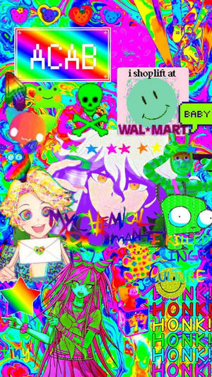 Glitchcore Alternatiewe Estetiek — Alternatiewe estetiek Muurpapier
