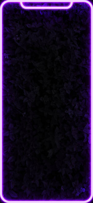Gloeiende Swart en Pers Estetiese Foon — Galaxy S25 Edge Muurpapier