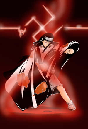 Neji Hyuga — Rooi Anime Muurpapier